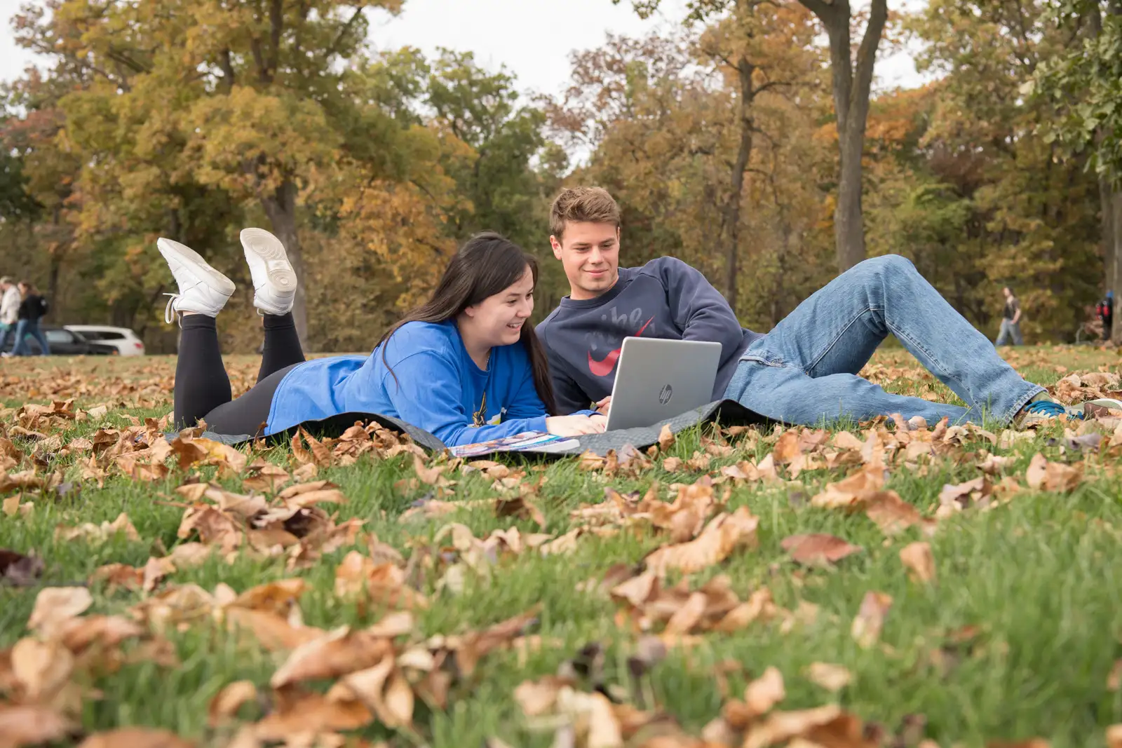 students-on-lawn