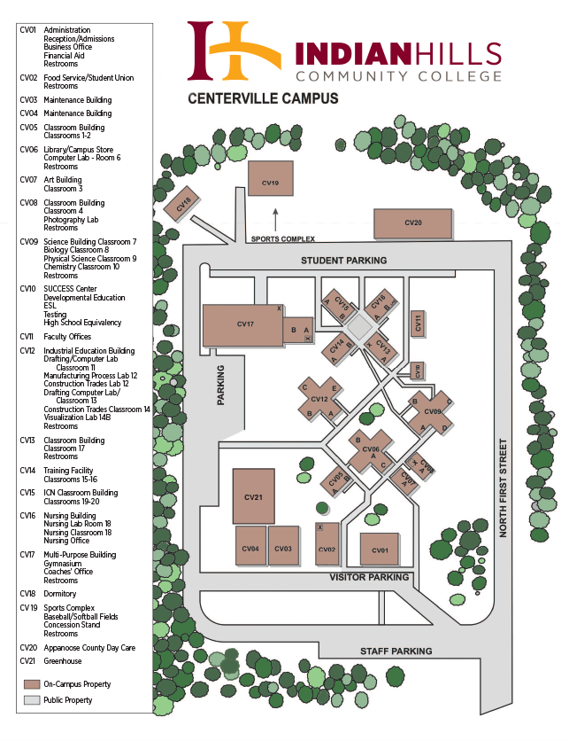 Centerville Campus Map